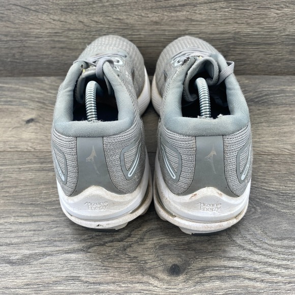 Mizuno Wave Rider 25 Waveknit Athletic Sneakers Shoes Women's Size 9 Gray - Picture 8 of 14